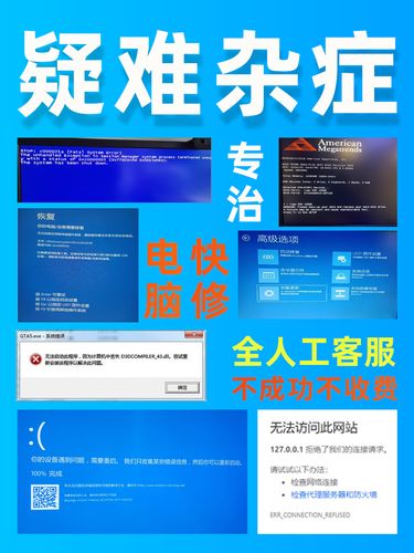 修電腦維修遠程技術服務網絡問題咨詢修理藍屏修復卡頓解決故障